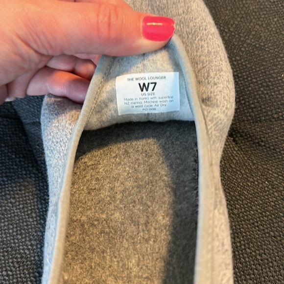 Allbirds Wool Lounger, size 7, grey wool and grey sole - Picture 5 of 6